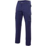 Pantalones azul marino de poliester de traje Velilla talla M para hombre 