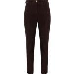 Pantalones marrones de poliester de lino rebajados ancho W38 con logo Jacob Cohen talla XXL para mujer 