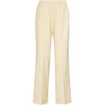 Pantalones amarillos de poliester de lino rebajados ancho W36 talla M para mujer 