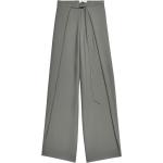 Pantalones acampanados grises de viscosa rebajados ancho W36 largo L34 Ami Paris con cinturón talla XS para mujer 