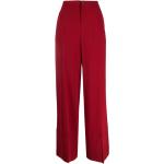 Pantalones acampanados rojos de viscosa rebajados ancho W40 talla XL para mujer 