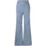 Pantalones azules de algodón de pana con logo talla XXS para mujer 