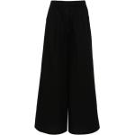 Pantalones acampanados negros de algodón ancho W42 con logo MAX MARA talla XXL para mujer 
