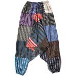 Pantalones bombachos multicolor de algodón de verano hippie talla M para mujer 