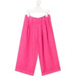 Pantalones casual infantiles rosas de lino rebajados informales 24 meses 