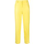 Pantalones amarillos de lino de lino P.A.R.O.S.H. para mujer 