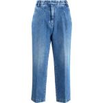 Pantalones azules de algodón de lino rebajados Jacob Cohen talla XL para mujer 