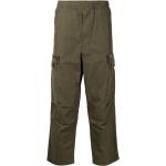 Pantalones cargo verdes de algodón rebajados militares con logo BAPE talla S para hombre 