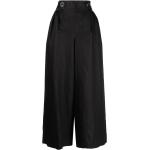 Pantalones negros de lino de lino rebajados ancho W38 Maison Martin Margiela talla L para mujer 