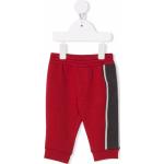 Pantalones rojos de poliester de deporte infantiles rebajados con logo Armani Emporio Armani 