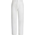 Pantalones blancos de lino de lino Ermenegildo Zegna para hombre 