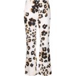 Pantalones estampados blancos de algodón rebajados leopardo MOSCHINO talla L para mujer 