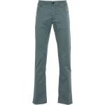 Pantalones casual verdes de poliester ancho W32 largo L36 informales con logo Jacob Cohen para hombre 
