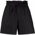 Mini shorts negros de popelín con logo Woolrich talla XS para mujer 