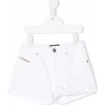 Pantalones cortos infantiles blancos de algodón rebajados informales con logo Diesel Kid 12 años 
