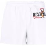 Shorts blancos de algodón rebajados con logo MOSCHINO talla XXL para mujer 