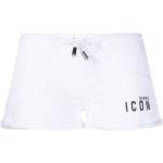 Shorts blancos de algodón rebajados con logo Dsquared2 talla M para mujer 