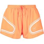 Shorts naranja de poliester de running con logo adidas Adidas by Stella McCartney de materiales sostenibles para mujer 
