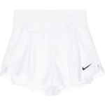 Shorts blancos de poliester de running con logo Nike Dri-Fit para mujer 