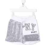 Pantalones cortos infantiles blancos de viscosa rebajados informales con logo DKNY con lentejuelas 8 años 