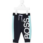 Pantalones azules de algodón de deporte infantiles rebajados con logo HUGO BOSS BOSS 