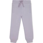 Pantalones morados de algodón de deporte infantiles con logo Dolce & Gabbana 