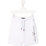 Pantalones cortos blancos de algodón de deporte infantiles rebajados informales con logo Tommy Hilfiger Sport 5 años de materiales sostenibles 
