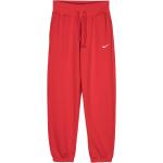 Pantalones ajustados rojos de poliester con logo Nike talla XS para mujer 