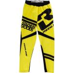 Pantalones estampados amarillos de viscosa con logo para hombre 