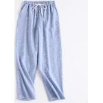 Pantalones de gasa con pijama de primavera con lazo talla L para mujer 