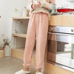 Pijamas polar grises de felpa de otoño tallas grandes informales talla XXL para mujer 