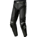 Pantalones negros de cuero de motociclismo Alpinestars 