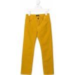 Pantalones amarillos de algodón de pana rebajados informales IL GUFO talla L para mujer 
