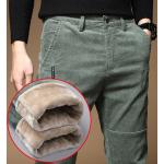 Pantalones ajustados grises de lana de otoño informales talla XL para hombre 