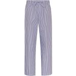 Pantalones orgánicos azules de algodón Tencel con pijama con rayas con lazo talla XXS de materiales sostenibles para mujer 