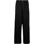 Pantalones negros de viscosa con pijama tallas grandes con logo Balenciaga de materiales sostenibles para hombre 