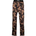 Pantalones marrones de seda con pijama rebajados floreados Tom Ford talla XS para hombre 