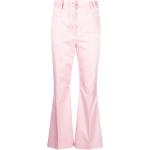 Pantalones acampanados rosas de algodón rebajados ancho W40 MOSCHINO talla XL para mujer 