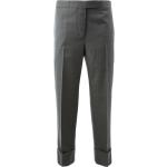 Pantalones clásicos grises de seda ancho W44 Thom Browne talla 3XL para mujer 