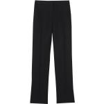 Pantalones clásicos negros de seda rebajados con rayas Burberry talla XS para mujer 