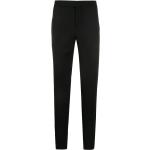 Pantalones negros de spandex de tiro bajo ancho W46 con rayas Saint Laurent Paris para hombre 