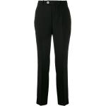 Pantalones clásicos negros de viscosa ancho W38 Gucci talla L para mujer 