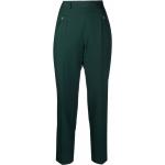 Pantalones clásicos verdes de viscosa con logo Maison Martin Margiela talla 3XL para mujer 