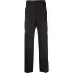 Pantalones clásicos negros de viscosa ancho W46 Valentino Garavani para hombre 