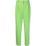 Pantalones clásicos verdes de viscosa rebajados ancho W38 informales talla XL para mujer 