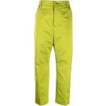 Pantalones clásicos verdes de poliester rebajados talla M para mujer 