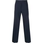 Pantalones clásicos azules de lana rebajados con rayas Thom Browne talla L para hombre 