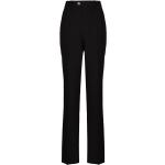 Pantalones acampanados negros de seda ancho W44 Gucci talla 3XL para mujer 