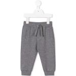 Pantalones grises de algodón de deporte infantiles con logo Dolce & Gabbana 