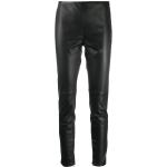 Pantalones pitillos negros de cuero rebajados Ralph Lauren Collection talla XS para mujer 